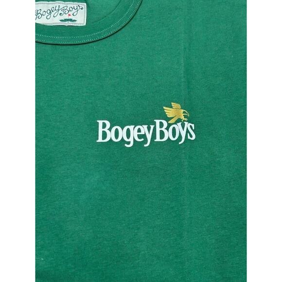 NWT Bogey Boys Mens Grit T-Shirt Spell Out Logo Heavyweight Eden Green Size S - Picture 3 of 9